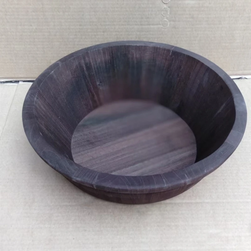 

Baby Photography Props Retro Wooden Basin Newborn Infants Pose Auxiliary Round Basket Photo Accessories 40JC