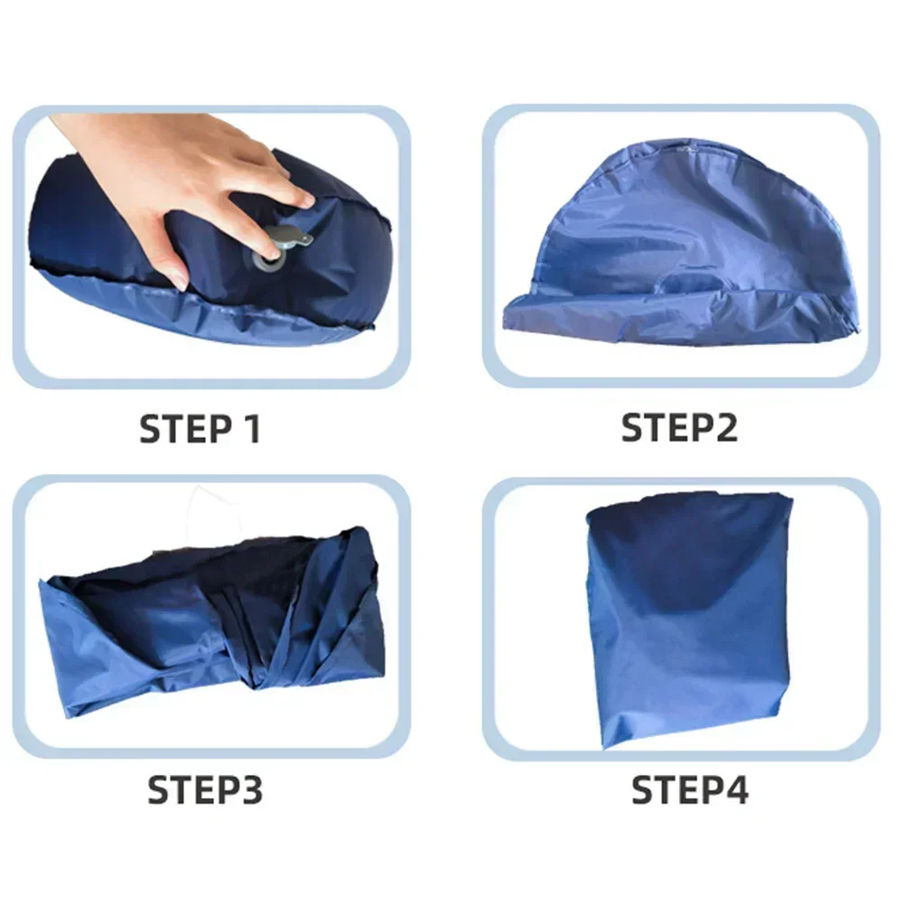 Compact Inflatable Yoga Cushion Footrest Portable And Lightweight Quick Inflation Deflation 42x42x15cm Fitness Accessories