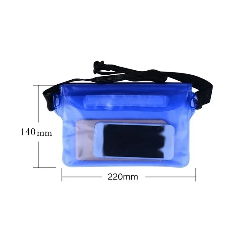 1PC Waterproof Swimming Diving Bag Beach Drifting Diving Waist Pack Shoulder Bag Underwater Mobile Phone Case Outdoor Dry