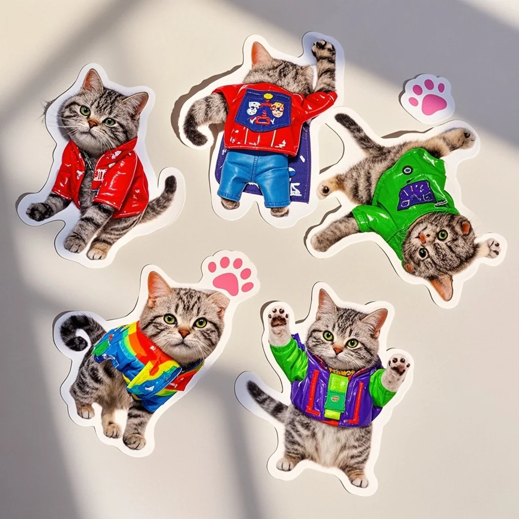 맞춤형 접착 스티커: 화려한 색상, UV 코팅, 실내/실외 사용