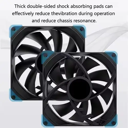 ICE Whale IW-12025 120mm Cooling Fan 4Pin PWM Temperature Control 2000RPM High Air Volume Mute CPU Cooler Radiators PC Case Fan - Image 6