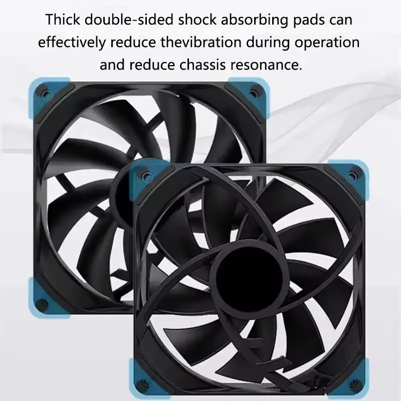 ICE Whale IW-12025 120mm Cooling Fan 4Pin PWM Temperature Control 2000RPM High Air Volume Mute CPU Cooler Radiators PC Case Fan - Image 6