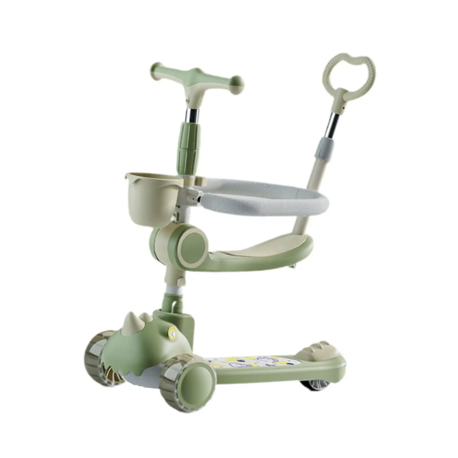 Foldable Kick Scooter Strong Load Capacity Toy Mini Scooter LED Wheel Lights