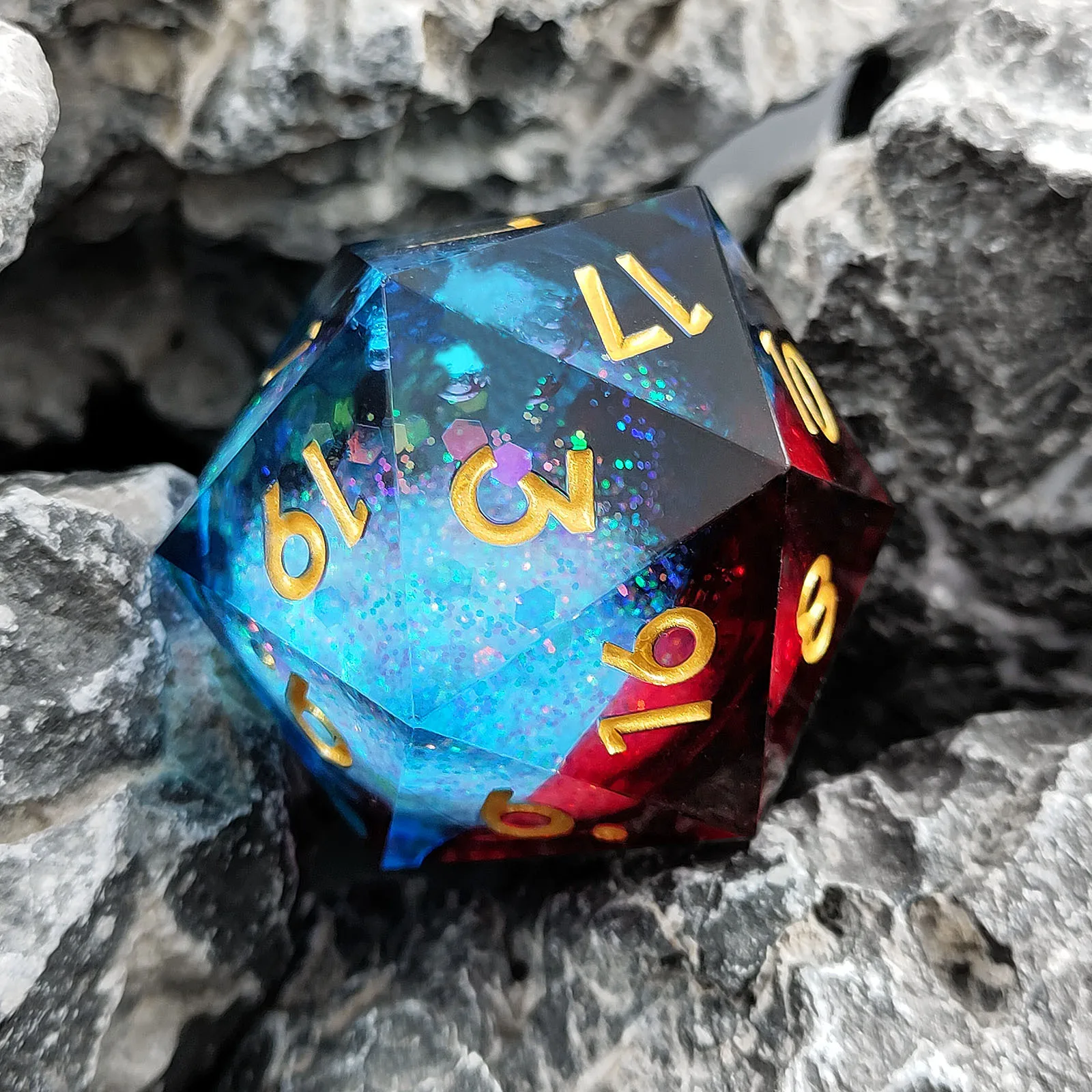 MINI PLANET 35mm D20 Liquid Core Dragon Eye Dice Polyhedron 20 sided Dice DND For RPG D&D D20 Desktop Game