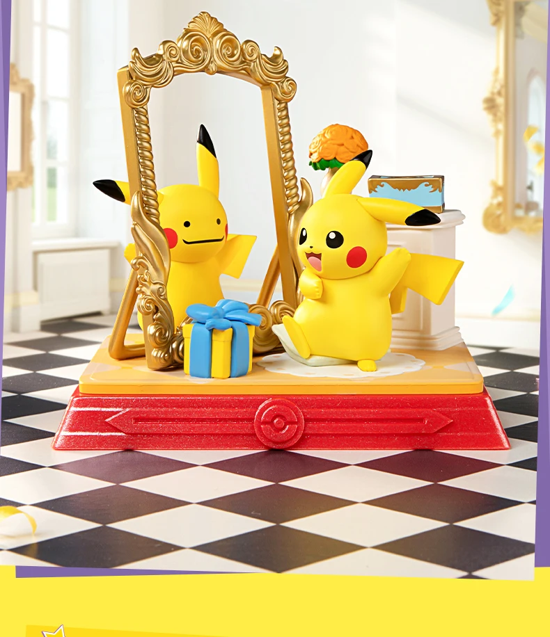 Pokemon Anime Action Figure Pikachu And Its Friends Series Blind Boxes Funism Original Collection Model Ornament Toys Gift
