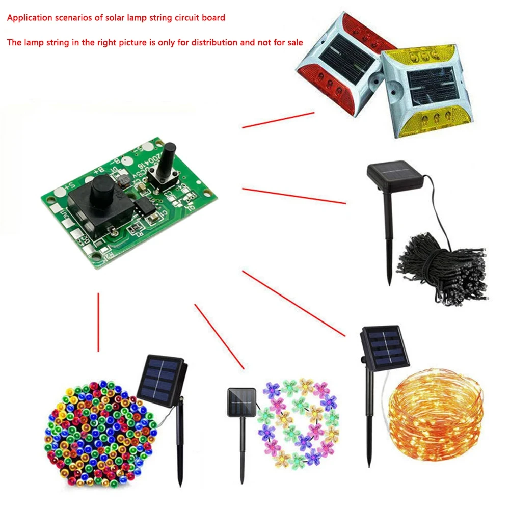 3.7V 부스트 24V 31V 태양광 램프 스트링 제어 보드 DIY 태양광 가로등 제어판 태양광 조명 컨트롤러 모듈