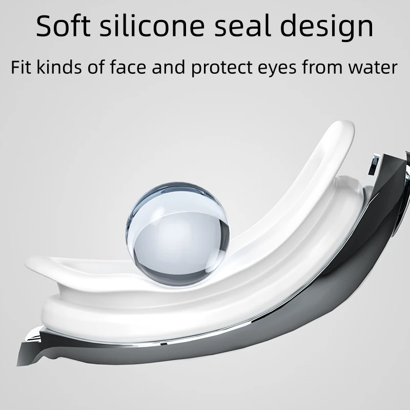 Swimming Goggles Professional Anti-Fog No Leaking UV Protection Wide View For Women Men