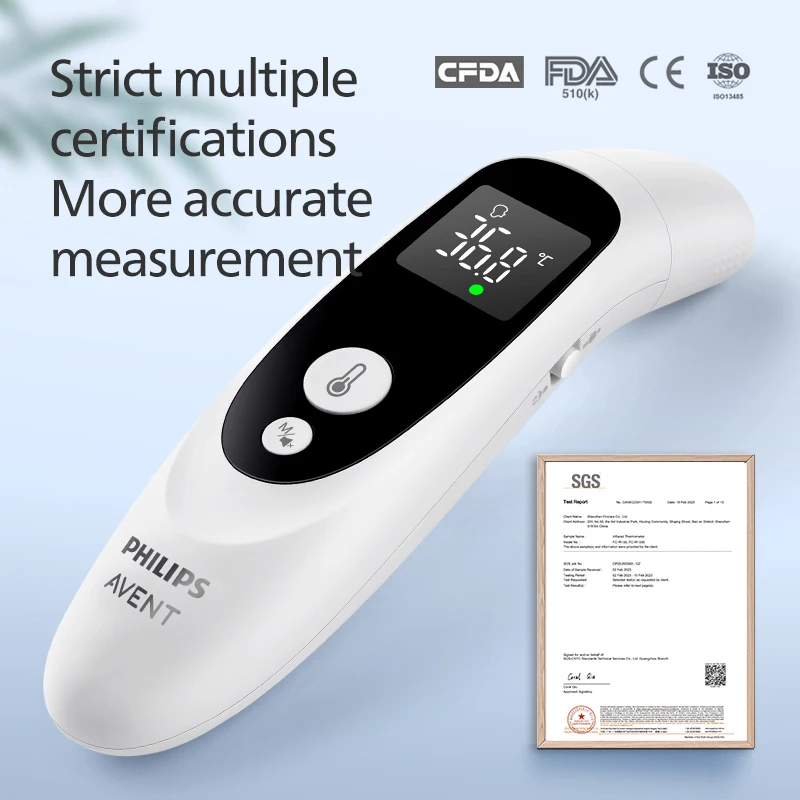Ear Thermometer PHILIPS AVENT Ear Thermometer Forehead Thermometer Two-in-one Electronic Infant/Adult Temperature Measurement