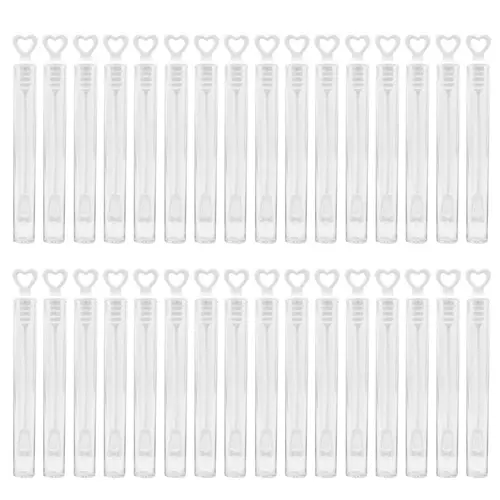 10-50pcs Colorful Bubble Soap Bottle Heart Wand Empty Tube Kids Birthday Party Favors Pinata Filler Toys Wedding Gifts for Guest - Image 7