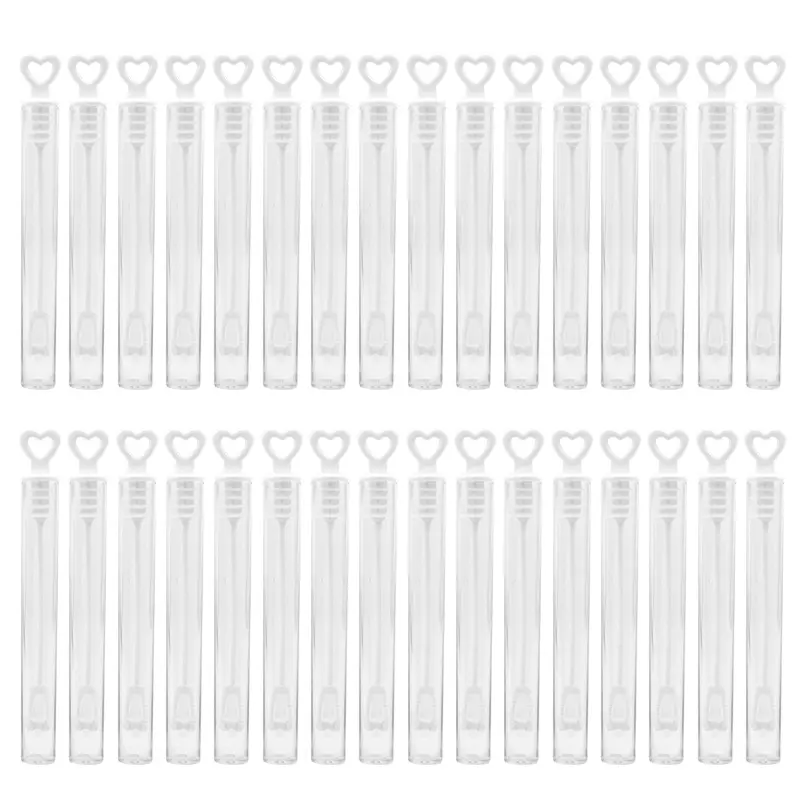 10-50pcs Colorful Bubble Soap Bottle Heart Wand Empty Tube Kids Birthday Party Favors Pinata Filler Toys Wedding Gifts for Guest - Image 7