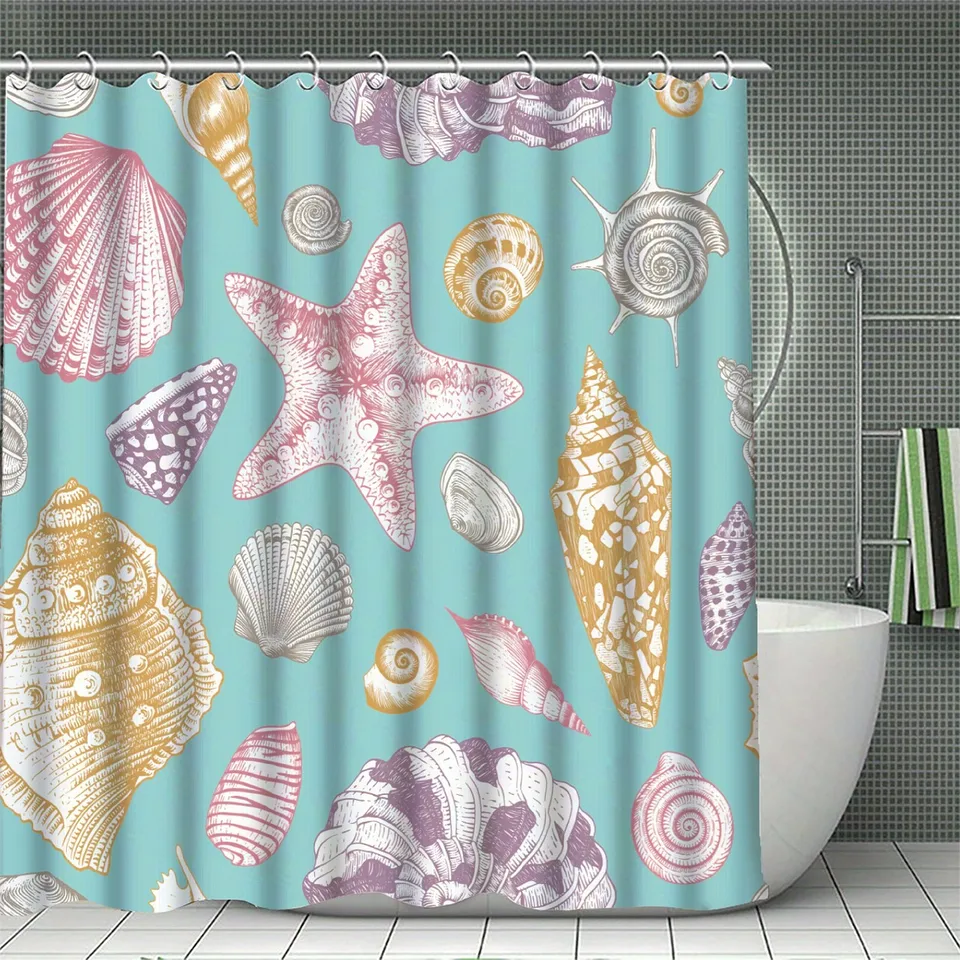 Tenda Da Doccia Boho 183x183 Cm In Poliestere Impermeabile, Con Ganci, Lavabile, Stampa 3D, Per Bagno - 6