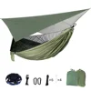 Portable Mosquito Net Nylon Camping Hammock with Waterproof Rain Fly Canopy Tarp  for Outdoor Hanging Bed Sleeping 1