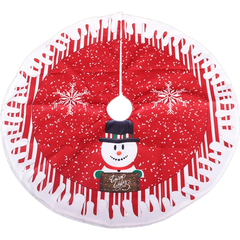 

Юбка «Рождественская елка» с милым мультяшным Санта-Клаусом, снеговиком и оленями, плюшевый нетканый напольный ковер, декор