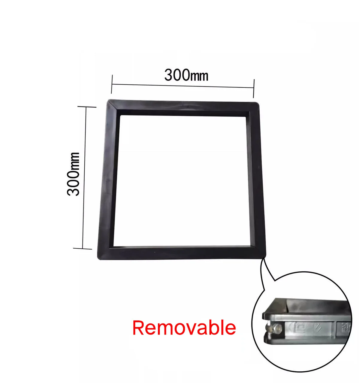 Plastic Insulation Mortar Trial Mold 30 * 30 * 3Cm Detachable Bottomless Test Block Mold Mortar Insulation Material Trial
