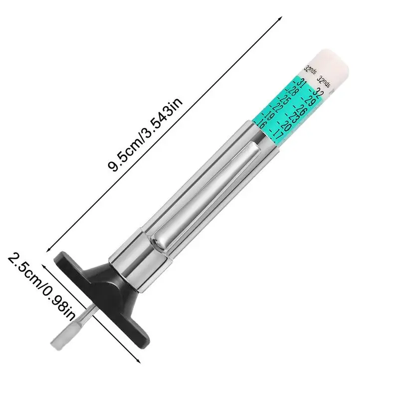 Tire Tread Depth Gauge Tool Professional Tire Gauge Precision Tread Depth Gauge Automotive Replacement Gauge Easy-to-Read Displa 5