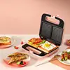Multifunction Sandwich Maker Non-stick Omelette Bacon Skillet Folding Toaster Double-side Heating Instant Breakfast machine 220V 5