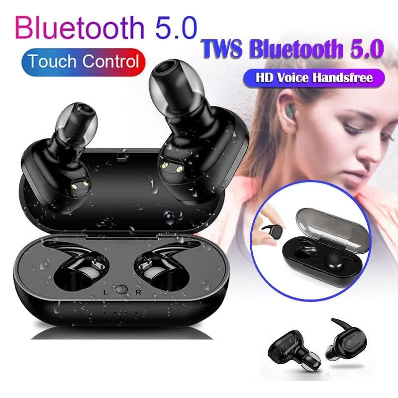 Tws Wireless Bluetooth Headconjunto 5.2 Fones de Ouvido sem Fio Earbuds In-ear Ruído Redução Fones de Ouvido à Prova Dágua para Todos os Telefones Y30