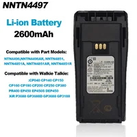 PMNN4497DR Walkie Talkie Li-ion Battery 2600mAh Upgraded TYPE-C Charging For  GP3688 GP3188 CP450 EP450 Two Way Radios 1