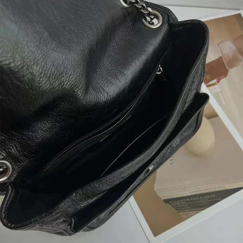 Luxury goods [1-1] Genuine leather bag for women 2024 top replica shoulder bag fashionable casual crossbody bag