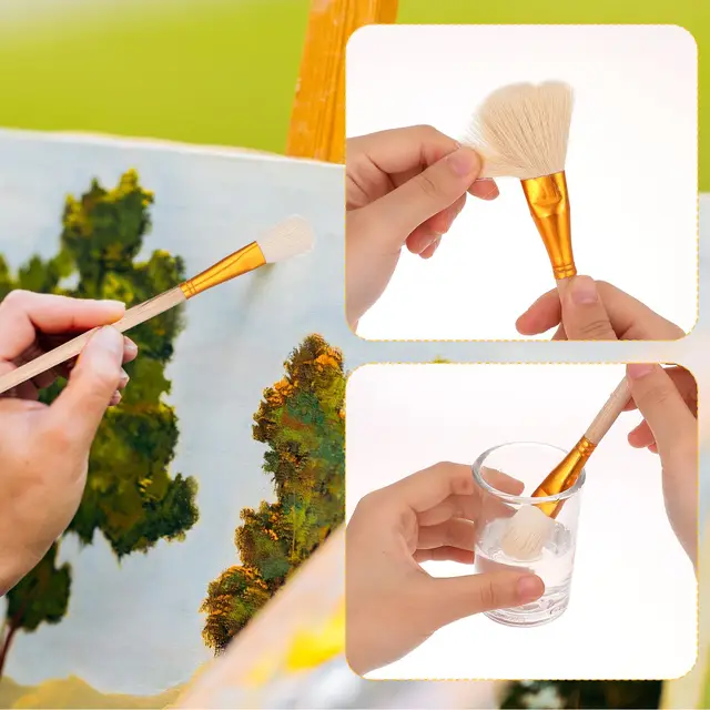 Bview Art Premium Kit de pinceaux pour vitrage en céramique de 9 - Outils de peinture en poterie pour aquarelles, acryliques et créations artistiques 4