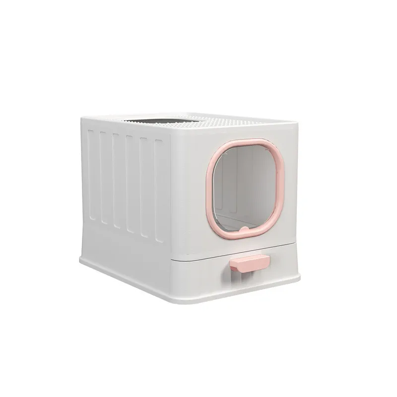 

Innovative Folding Cat Litter Box with Splash-Proof Feature, Keeping Surroundings Clean andidy