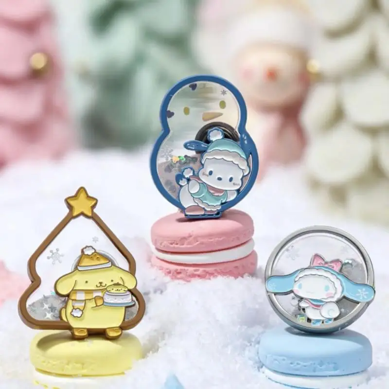 

Sanrio Cinnamoroll Purin Dog Pochacco Quicksand Badge Magnetic Attraction Ornaments Creativity Delicate Fashion Girlfriend Gift