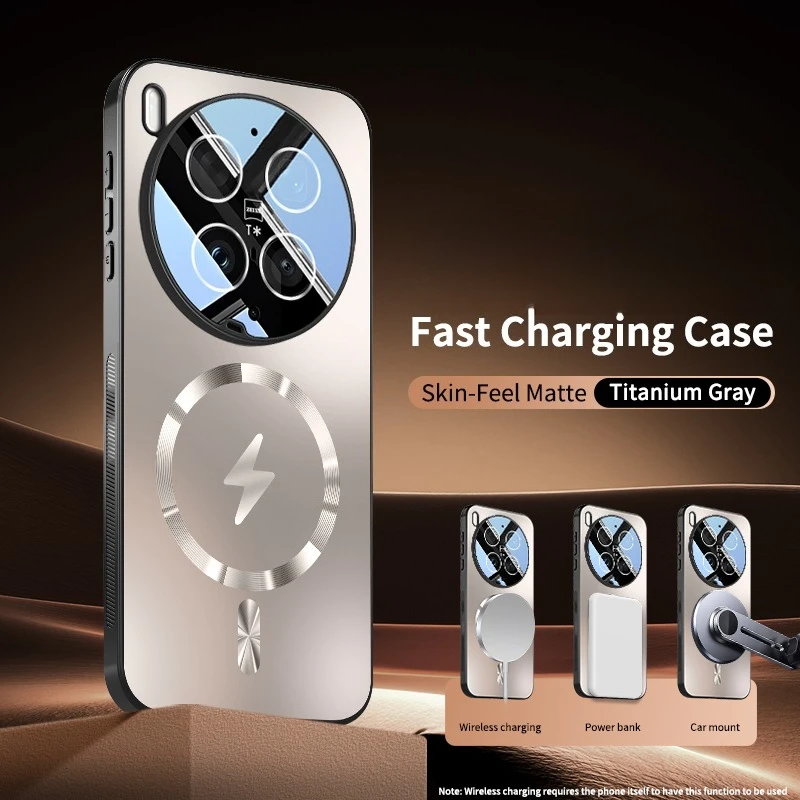 Premium Magnetic Lens Full Cover Case with Wireless Charging