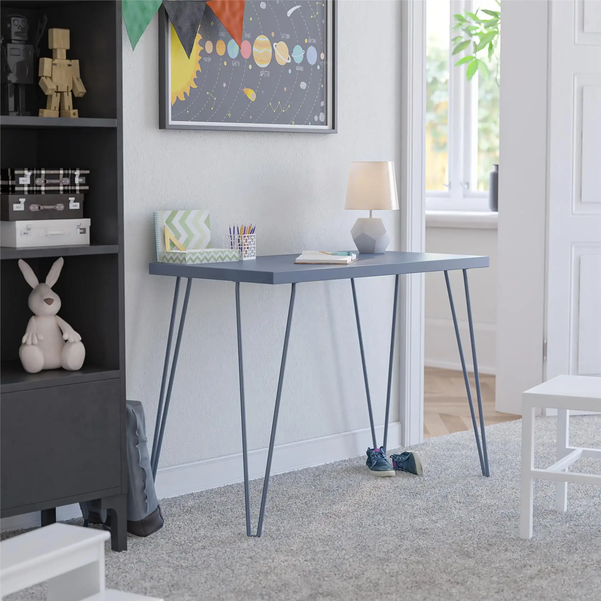 

Ameriwood Home Tamarack Retro Computer Desk, Blue