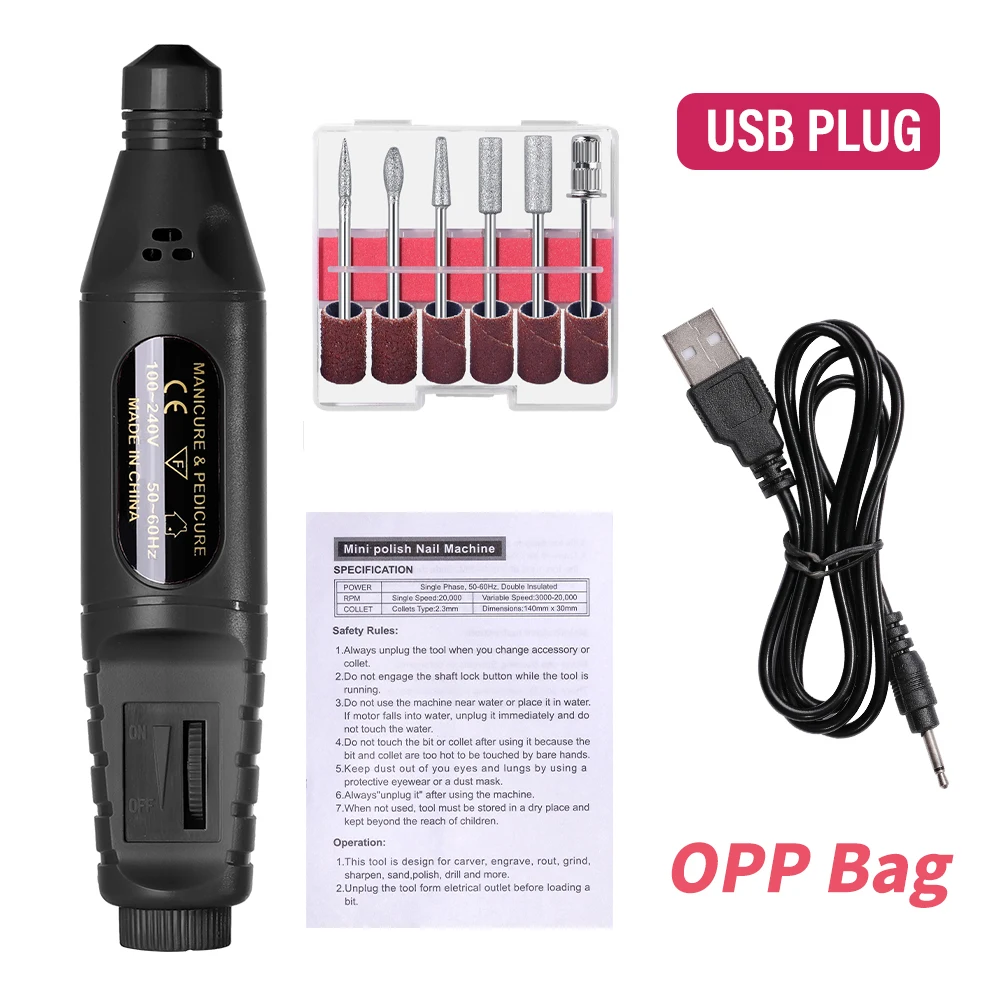 Enhanced Professional Nail Drill Kit for Manicure and Gel Polish Removal