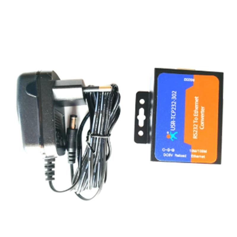 

USR-TCP232-302 серийный модуль сервера RS232 для Ethernet TCP/IP с поддержкой DHCP/DNS, черный, штепсельная вилка европейского стандарта