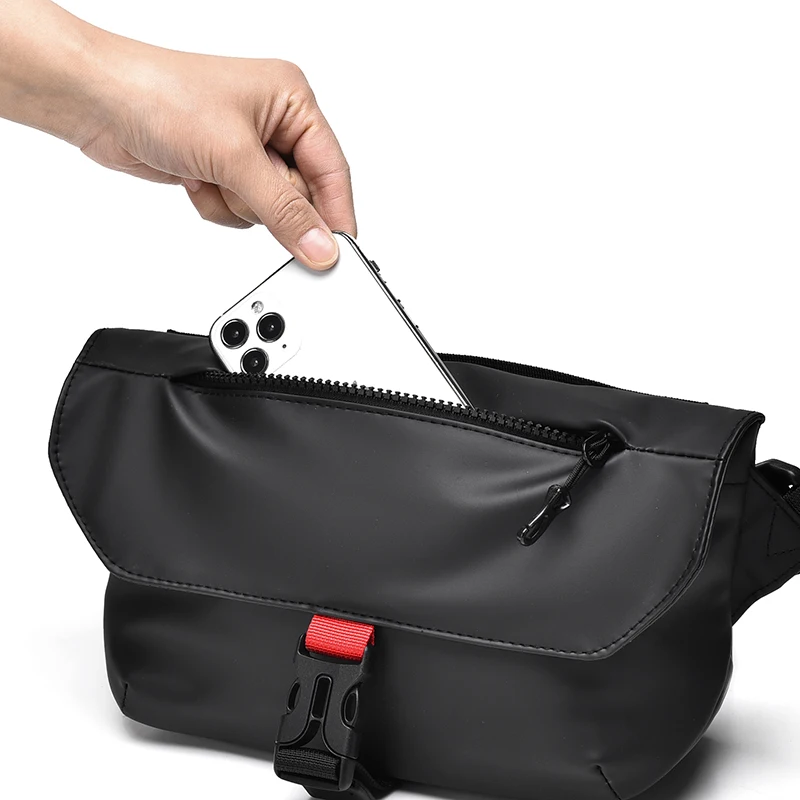 Fashion chest bag, multi-functional men's sports shoulder bag, large capacity leisure backpack, men's chest bag, outdoor diagona