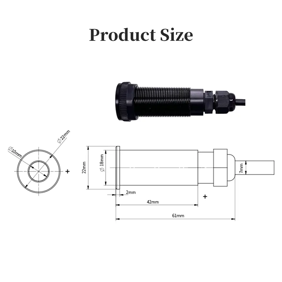 WT53R Time-of-Flight (ToF) Laser Ranging Sensor Module, VL53L1X Distance 400cm, RS485 Modbus/TTL, TOF050F TOF200F image 4