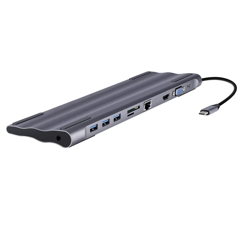 

10 In 1 USB C HUB, Multi-Function Docking Station PD Fast Charge, For PC Laptop