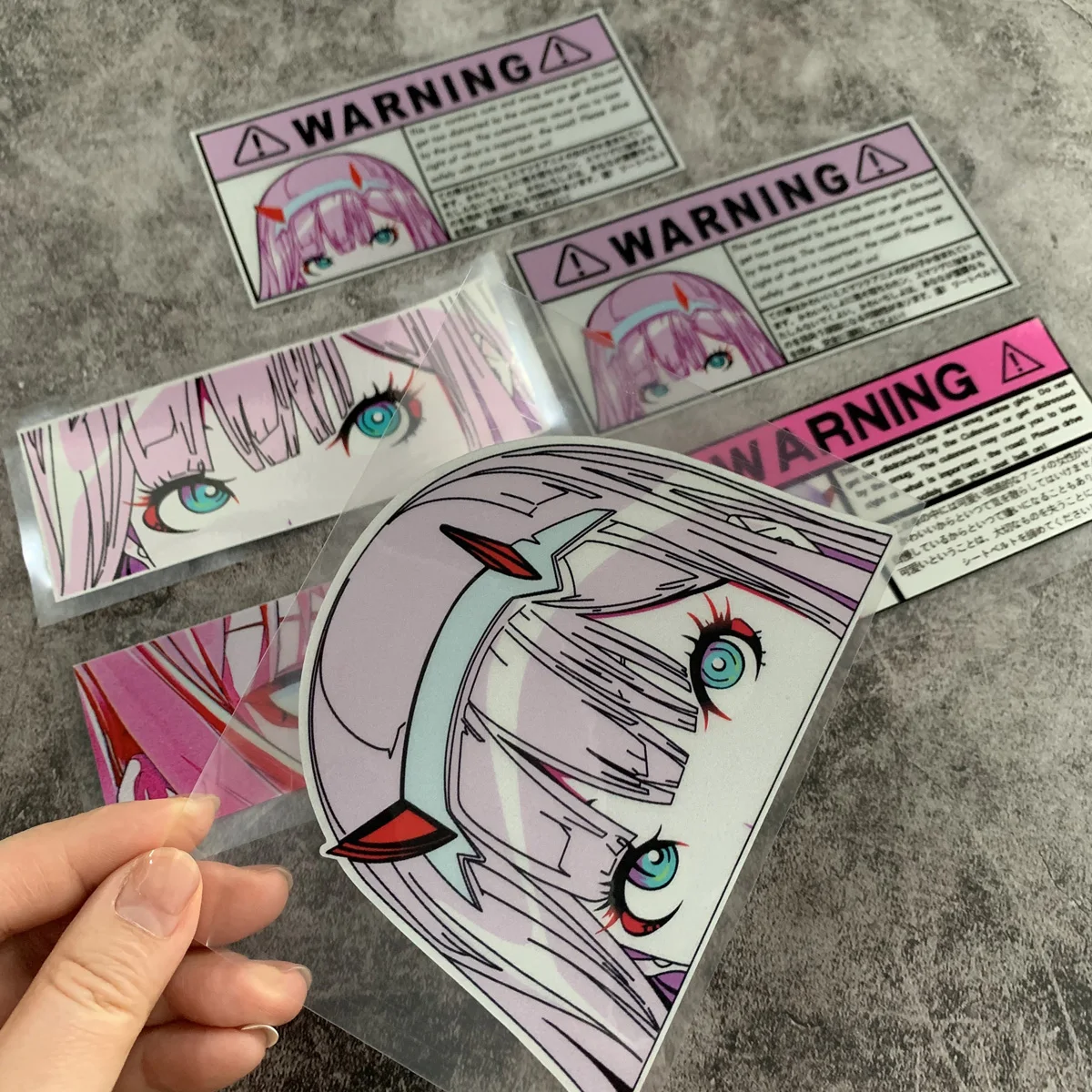 JDM Anime Stickers Fuel Tank Cover Two-dimensional Eyes Body Scratches Car Decoration Scooter Motorcycle Accessories korean bl manhwa sketch anime id card holder lee joobin choi ilkyung protective cover for credit cards cartoon card cover gift