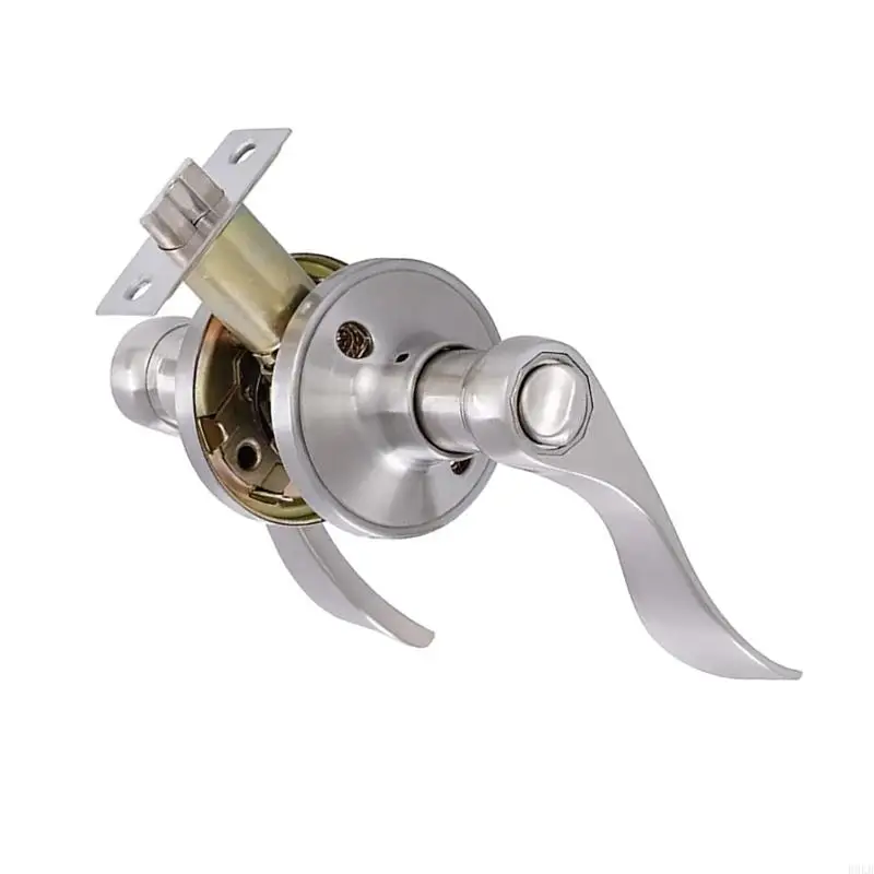 B0KB Door Handle Set with Keyed Entry Function Reversible Door Levers Lock for Home