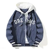 High Quality Baseball Uniform Jacket New Men's Autumn New Trendy Brand All-match Student Hooded Jacket Plus Size Coats Male 8XL 6