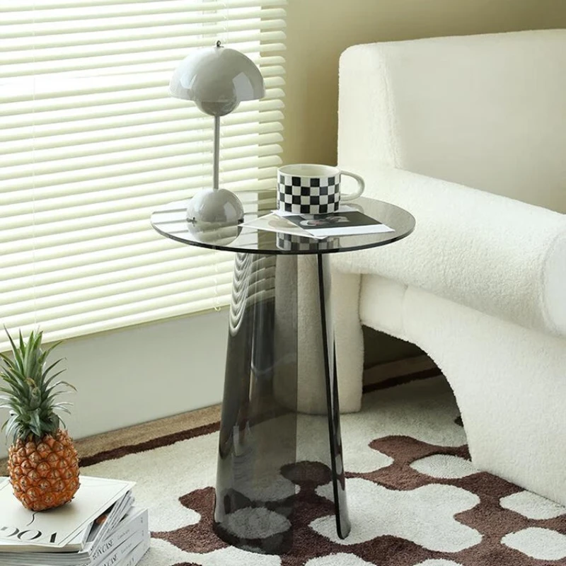 

Simple Sofa Side Table Modern Acrylic Tea Table Creative Small round Table Bedside Table Leisure Side Table Corner Table