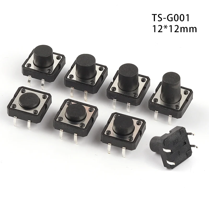 

10PCS Tactile Tact Mini Push Button Switch Micro switch 12x12 12*12*4.3mm 5mm 6 7 8 9 10 11 12 mm 4Pinc tact switch