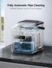 Countertop Ice Maker with Handle, Ice in 6Mins, 26 lbs/Day,Portable Ice Maker Machine with Self-Cleaning for Apartment/Under 3
