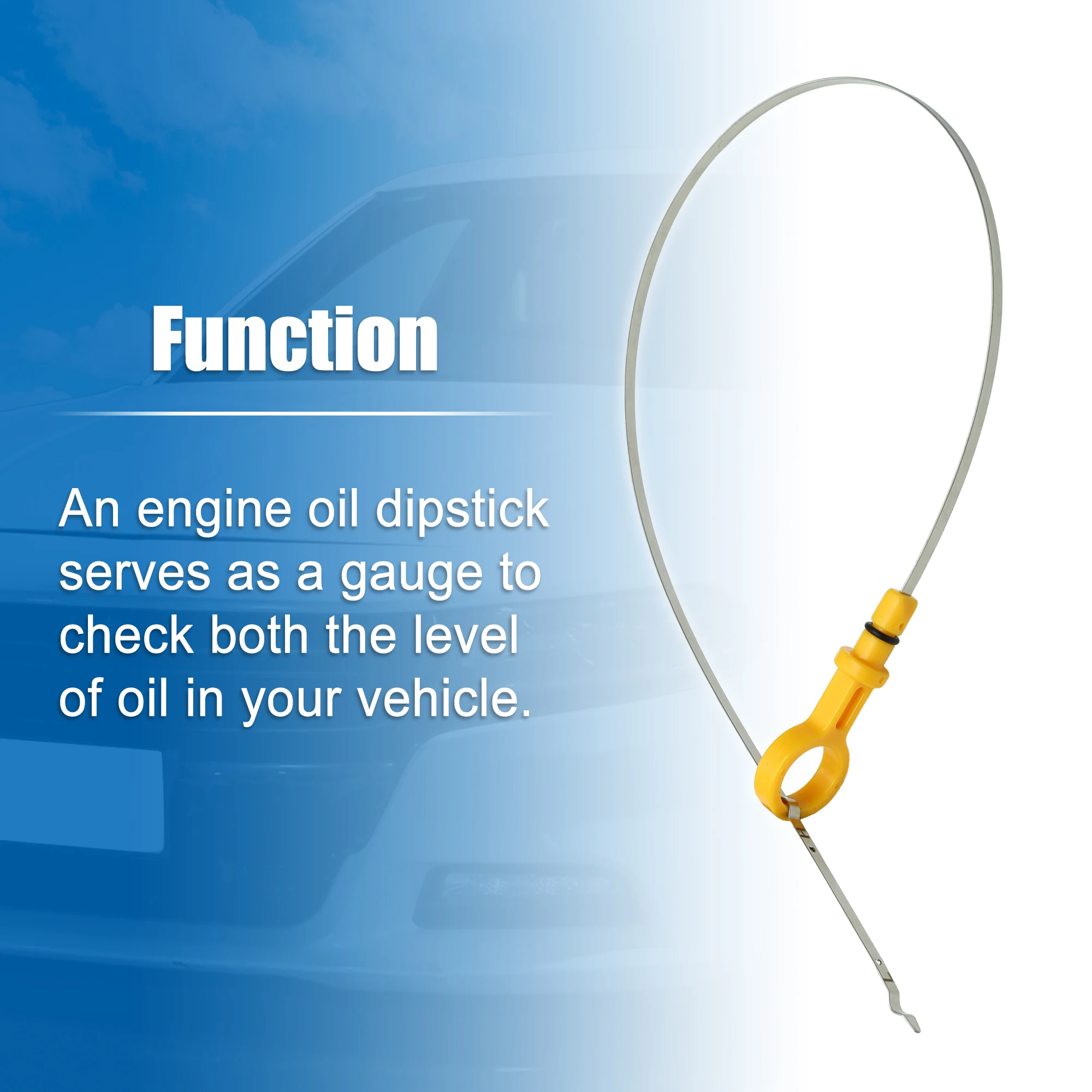 X Autohaux Engine Oil Dipstick Car Engine Oil Fluid Level Dipstick 111403TA0A for Nissan Rogue S, SL, SV 2.5L L4-Gas 2014-