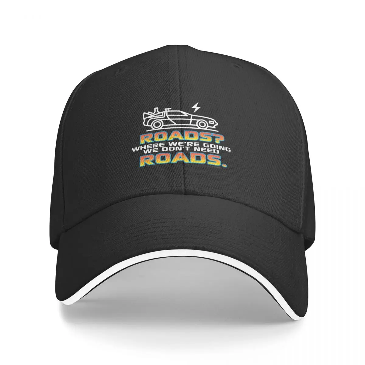 

Where Were Going Roads Funny Back to the Future Quotes Bucket Hat Baseball Cap hat man for the sun baseball cap men Women's