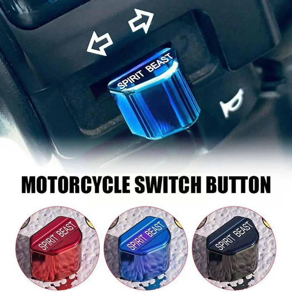 

Switch Button Aluminum Alloy Shell Decor For Motorcycle Electric Vehicle Turn Signal Switch Keycap Accessories R9N3