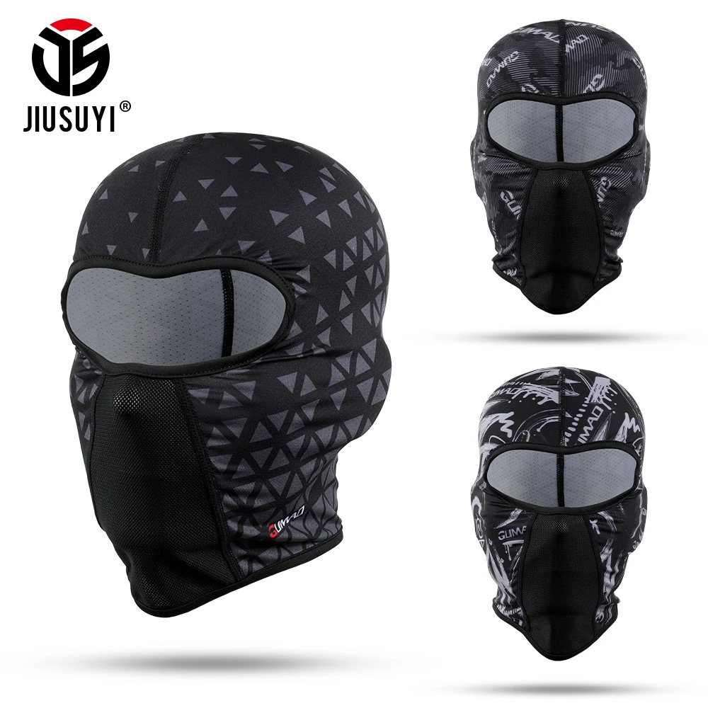 

Summer Breathable Balaclava Full Face Mask Cycling Hood Cap Outdoor Sport Windproof Beanies Headgear Helmet Liner Hats Men Women