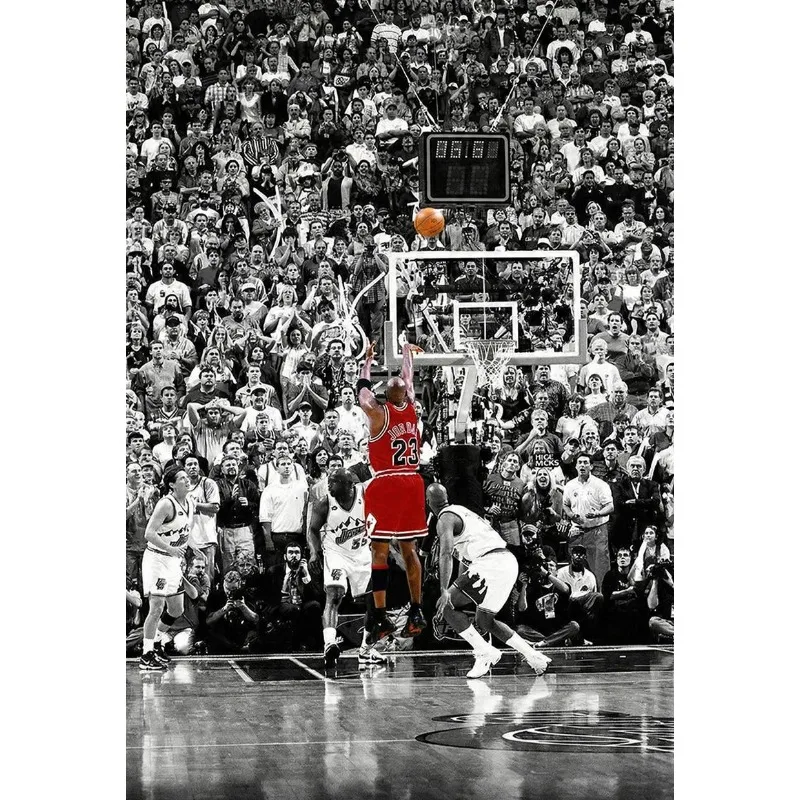 Legendary Basketball Slam Dunk Motivational Canvas Wall Art