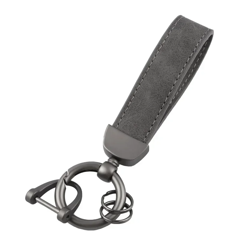 Leather keychain Laser Engrave Nubuck Leather Keychain for Men and Women Retro Vintage Personalized Keyring Car Key Chain Gift
