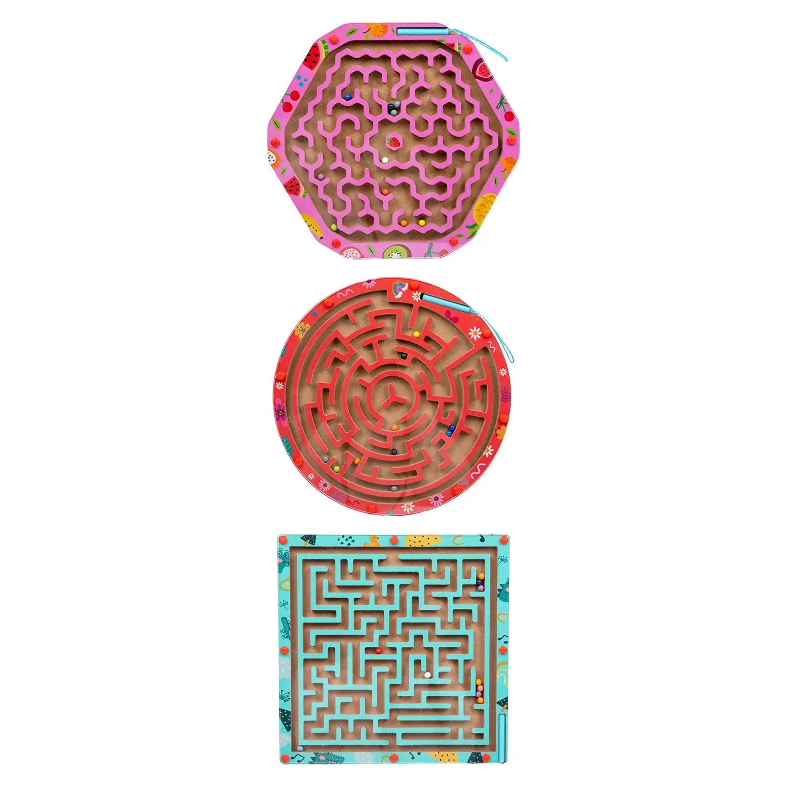 

Magnetic Puzzle Maze Early Development Teaching Material Montessori for Kids