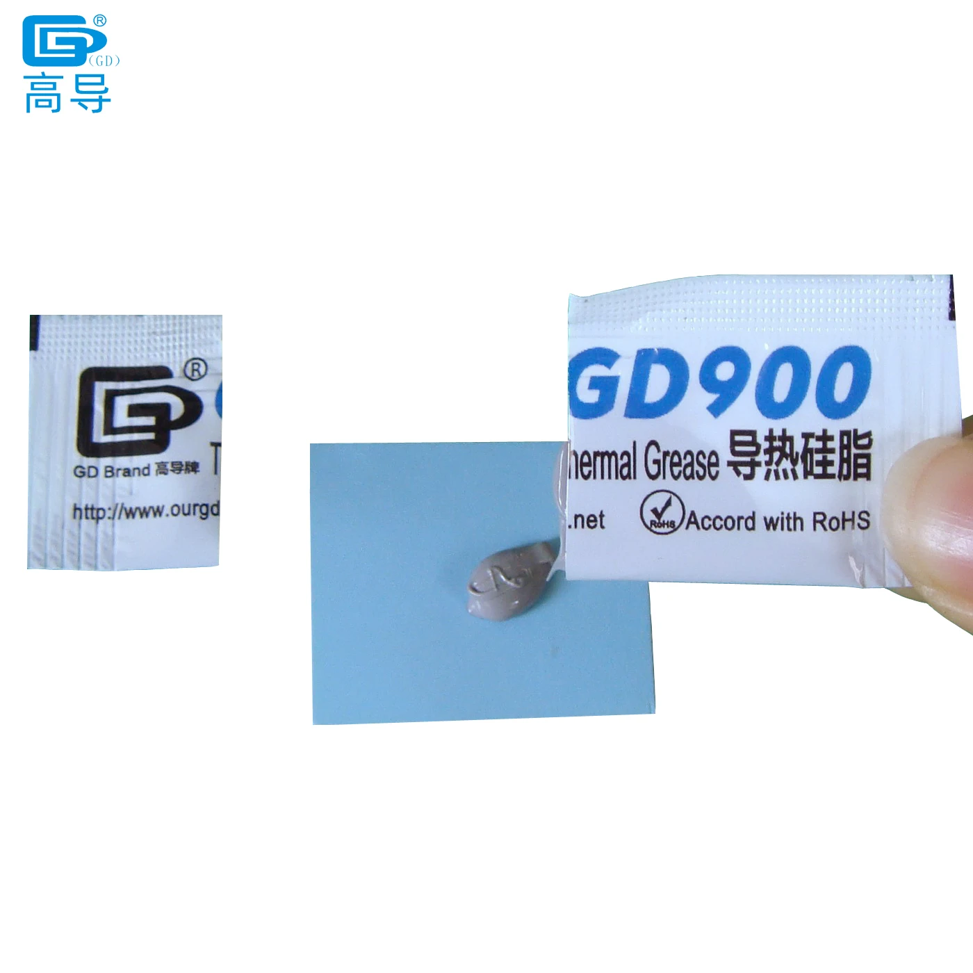 Peso Líquido 0.5 30 10 Gramas Gd900 Compostos Condutores Térmicos Cinzentos do Dissipador de Calor do Emplastro da Pasta da Graxa para a Cpu Gpu Conduziu mb st ht - Imagem 6