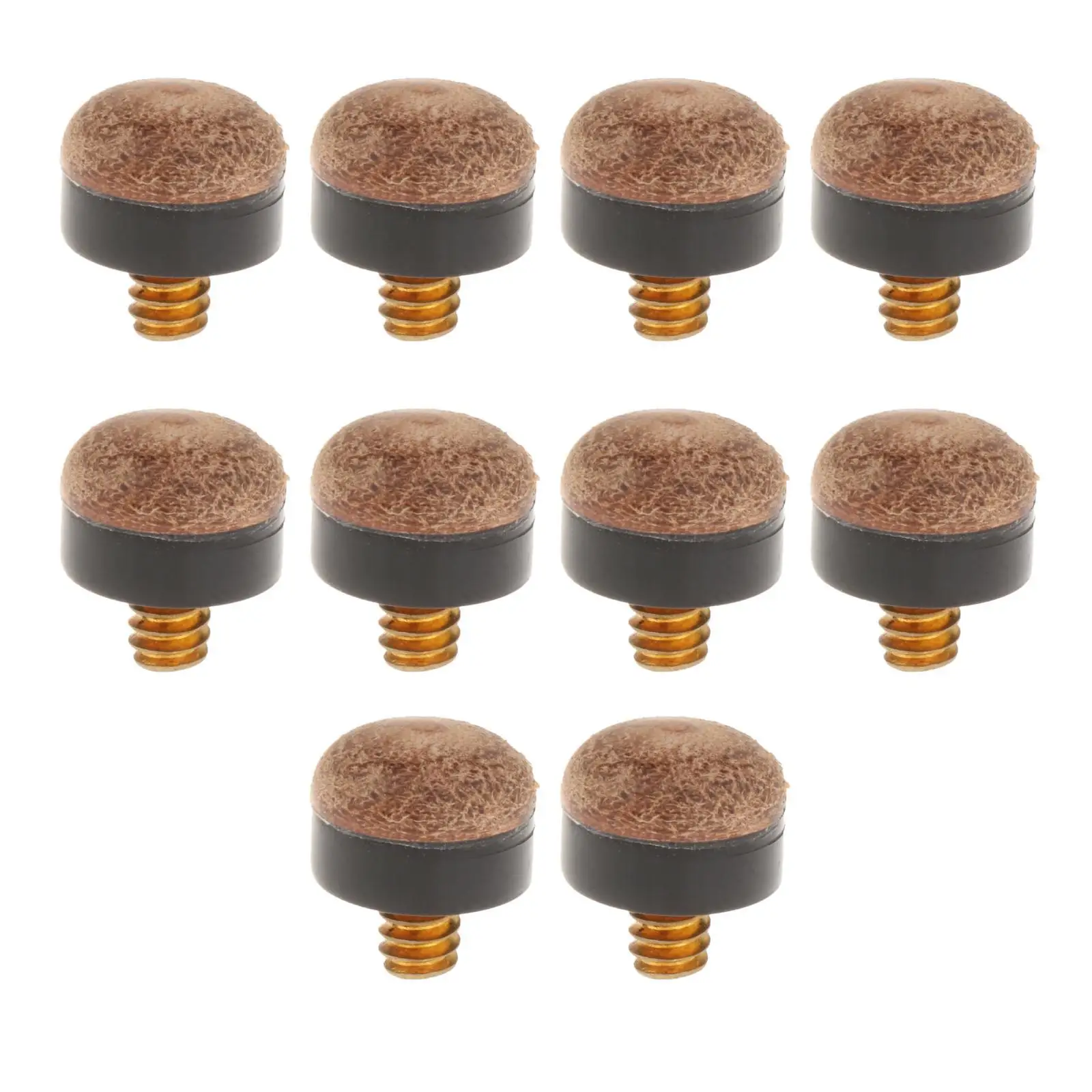 10 Pieces Billiard Pool Cue Tips Repair Hard Durable Billiards Cue Tip