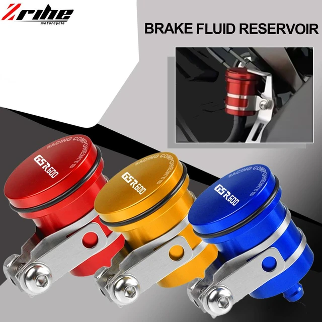 Universal Motorcycle Rear Brake Fluid Reservoir Clutch Tank Oil Fluid Cup  Cover For SUZUKI GSR600 GSR