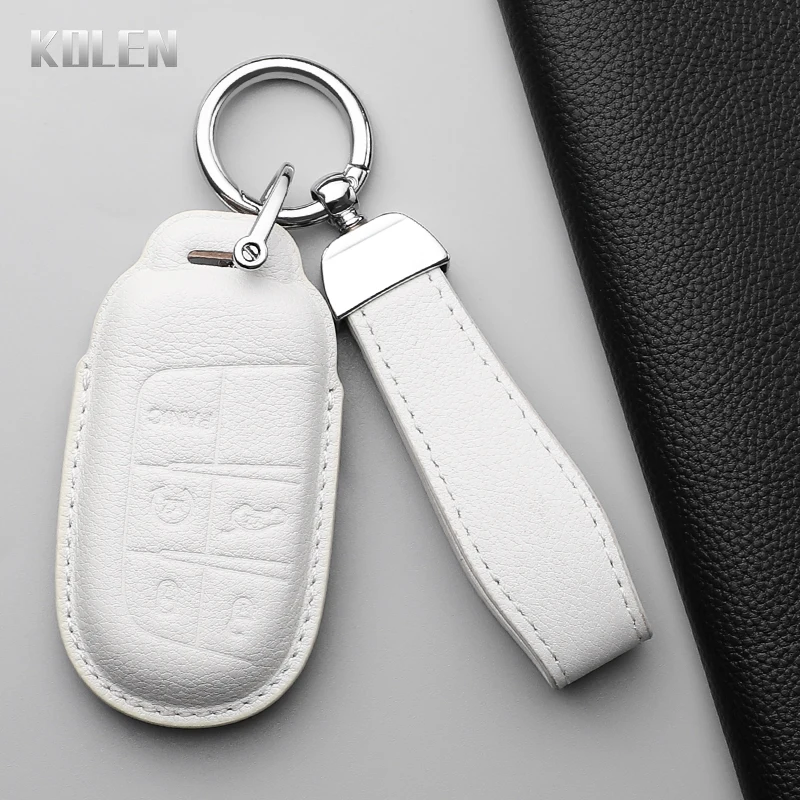 Premium Genuine Leather Car Key Case Cover